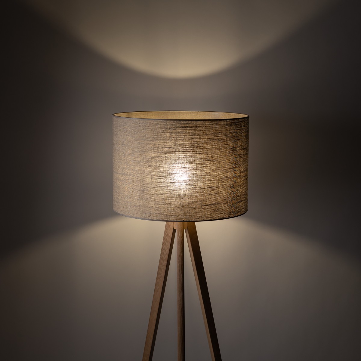 Lampa podłogowa TK-Lighting GRAND TKL16021 kolor - sosna - len styl Nowoczesny  Boho