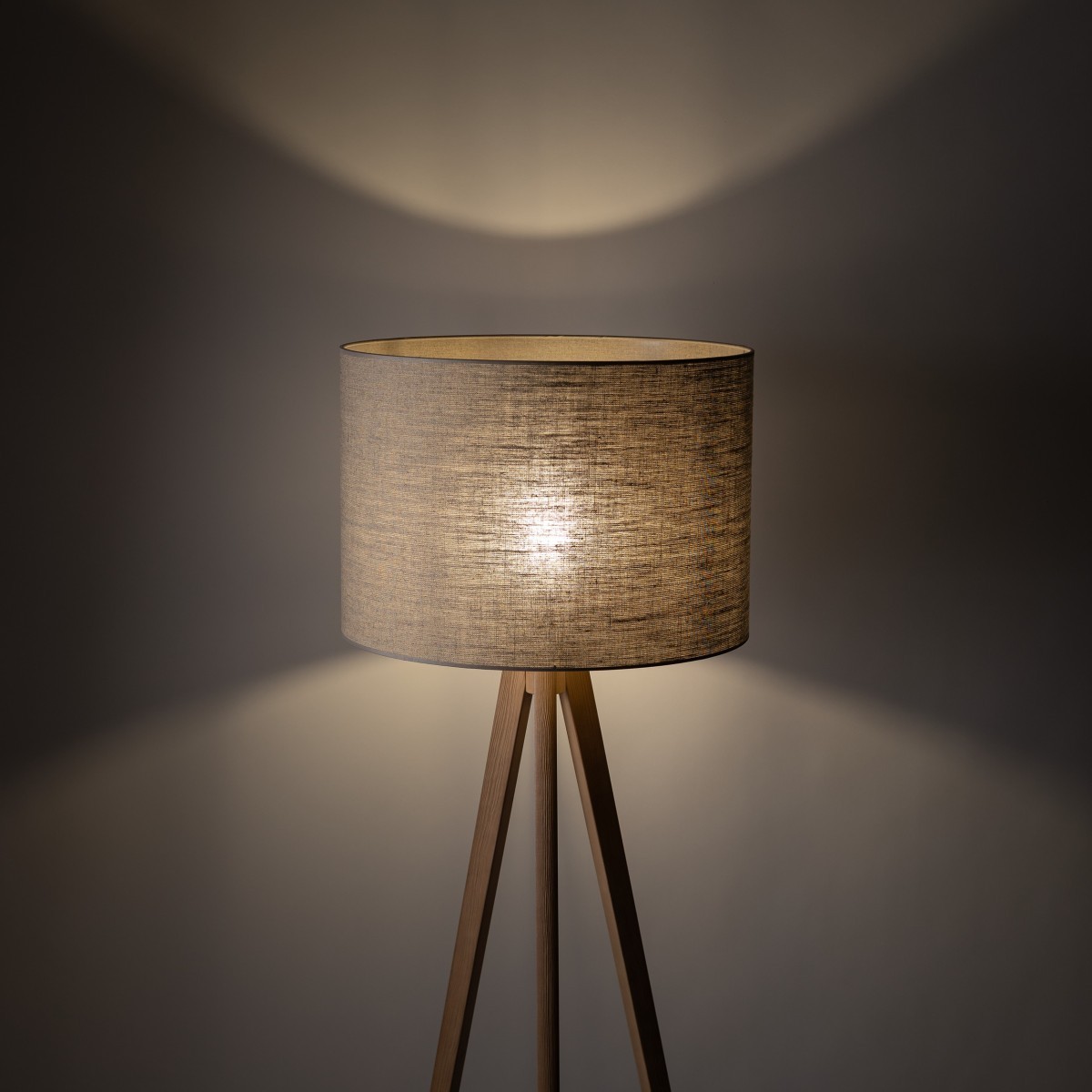 Lampa podłogowa TK-Lighting GRAND TKL16021 kolor - sosna - len styl Nowoczesny  Boho