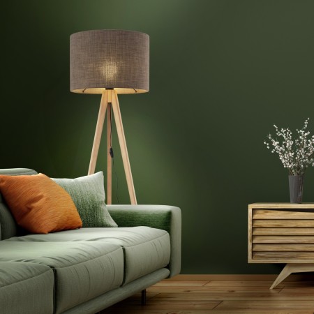 Lampa podłogowa TK-Lighting GRAND TKL16026 kolor - sosna - Brązowy styl Nowoczesny  Boho