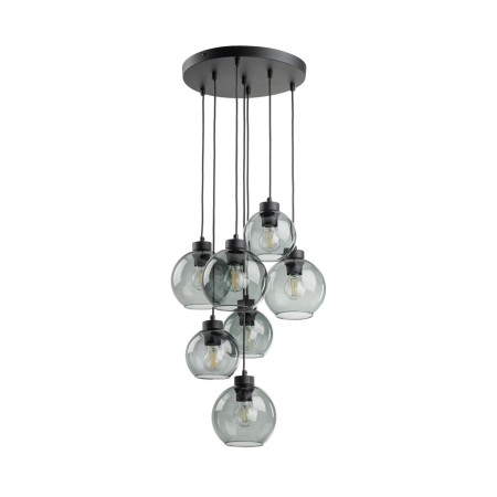 Lampa wisząca TK-Lighting CUBUS TKL10207  Lampa sufitowa kolor - czarny - grafitowy styl Nowoczesny  Glamour