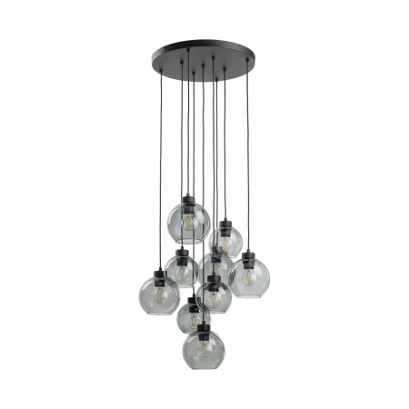 Lampa wisząca TK-Lighting CUBUS TKL10208  Lampa sufitowa kolor - czarny - grafitowy styl Nowoczesny  Glamour