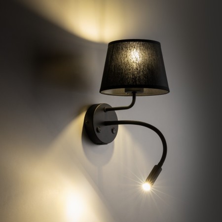 Lampa ścienna TK-Lighting MAJA TKL10203  Kinkiet kolor - czarny styl Nowoczesny  Loftowy