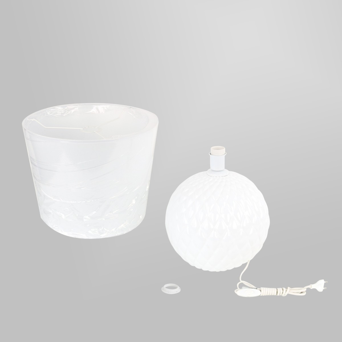 Lampka nocna TK-Lighting SANTANA TKL16046 kolor - biały styl Nowoczesny  Loftowy