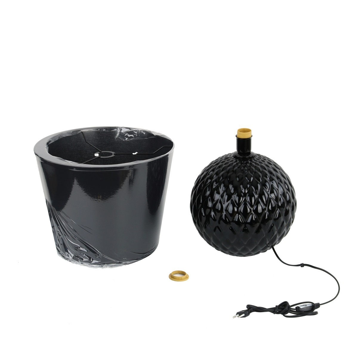 Lampka nocna TK-Lighting SANTANA TKL16047 kolor - czarny styl Nowoczesny  Loftowy