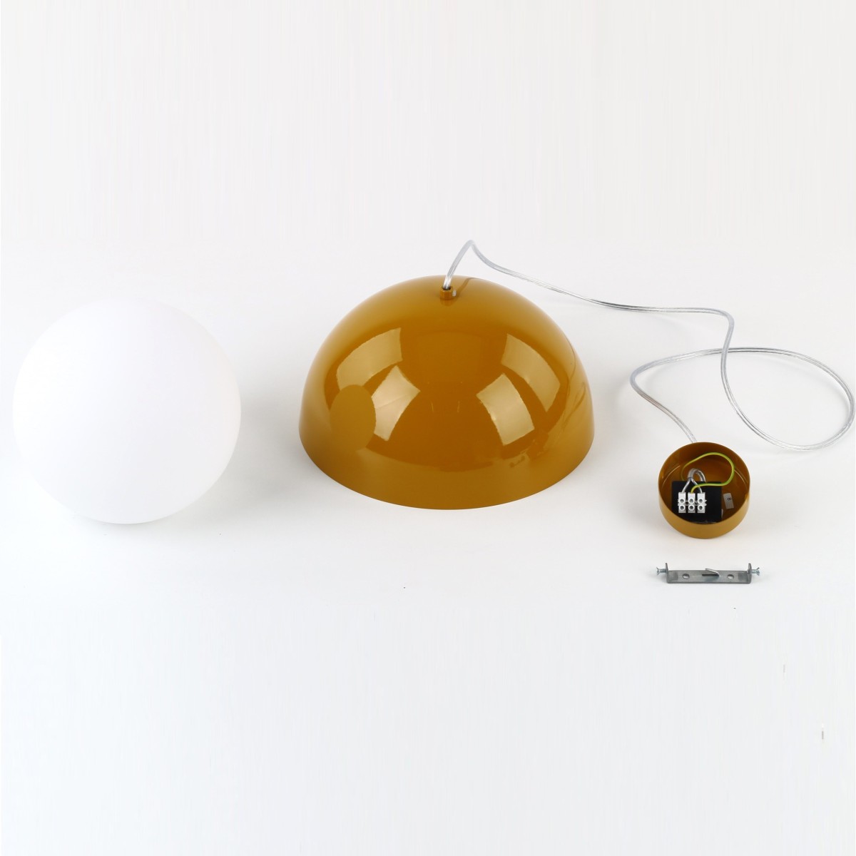 Lampa wisząca TK-Lighting BONO TKL10275  Lampa sufitowa kolor - ochra - biały styl Nowoczesny  Skandynawski