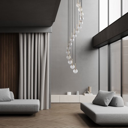 Lampa wisząca TK-Lighting AURORA TKL10182 kolor - złoty - czarny styl Nowoczesny  Glamour