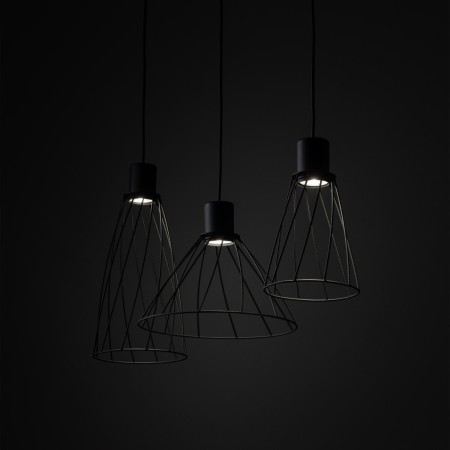 Lampa wisząca TK-Lighting MODESTO TKL10149  Lampa sufitowa kolor - czarny styl Nowoczesny  Industrialny