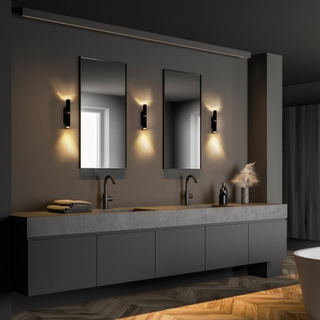 Lampa ścienna TK-Lighting LAGOS TKL10145  Kinkiet kolor - złoty - czarny styl Nowoczesny  Loftowy