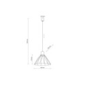 Lampa wisząca TK-Lighting MODESTO TKL10156  Lampa sufitowa kolor - czarny styl Loftowy