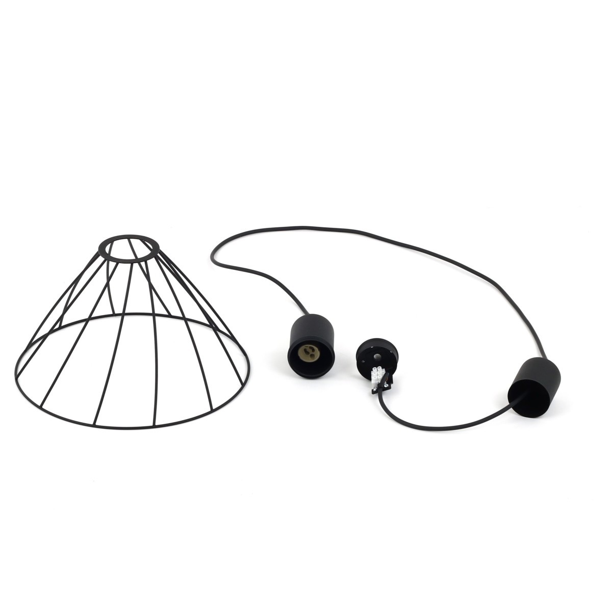 Lampa wisząca TK-Lighting MODESTO TKL10160  Lampa sufitowa kolor - czarny styl Loftowy