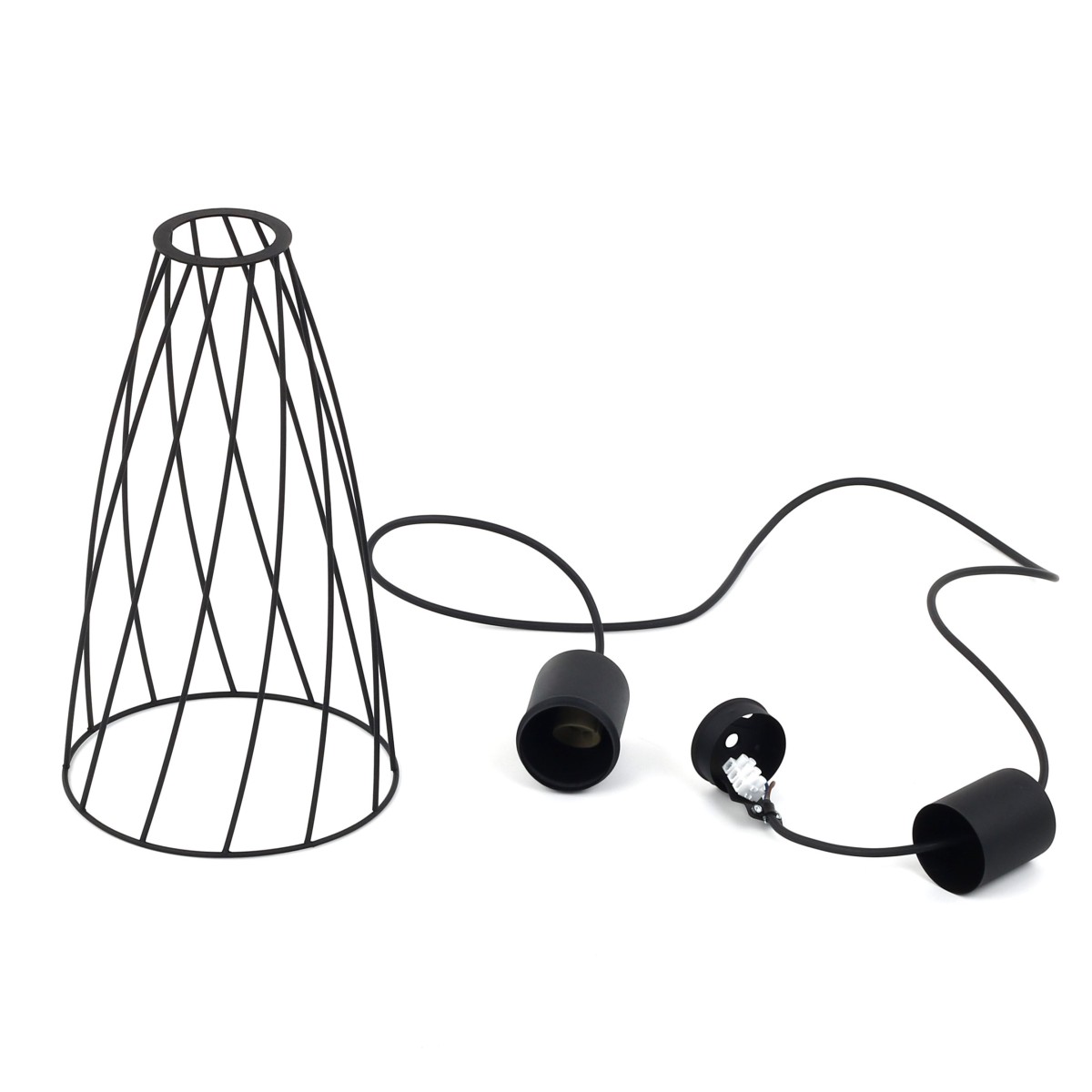 Lampa wisząca TK-Lighting MODESTO TKL10161  Lampa sufitowa kolor - czarny styl Loftowy