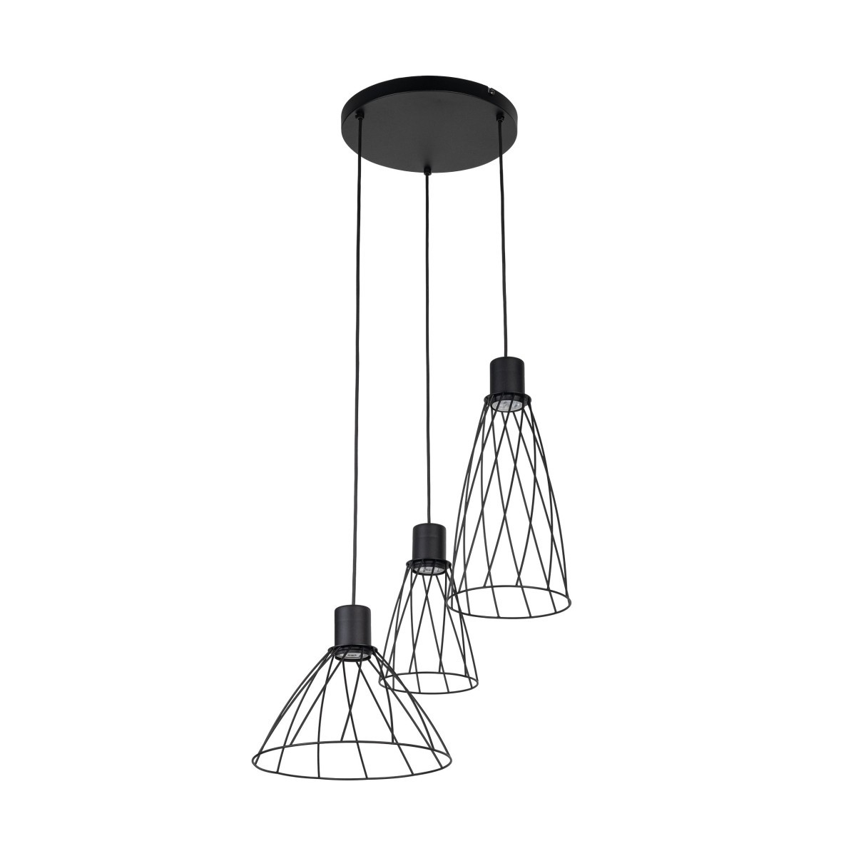Lampa wisząca TK-Lighting MODESTO TKL10187  Lampa sufitowa kolor - czarny styl Loftowy