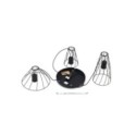 Lampa wisząca TK-Lighting MODESTO TKL10187  Lampa sufitowa kolor - czarny styl Loftowy