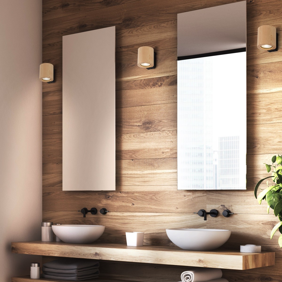 Lampa ścienna TK-Lighting EVE TKL10197  Kinkiet kolor - buk - czarny styl Nowoczesny  Loftowy