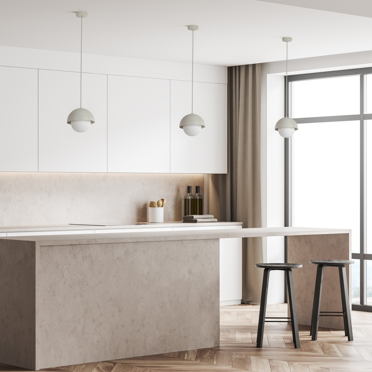 Lampa wisząca TK-Lighting BONO TKL10205  Lampa sufitowa kolor - biały styl Nowoczesny  Skandynawski