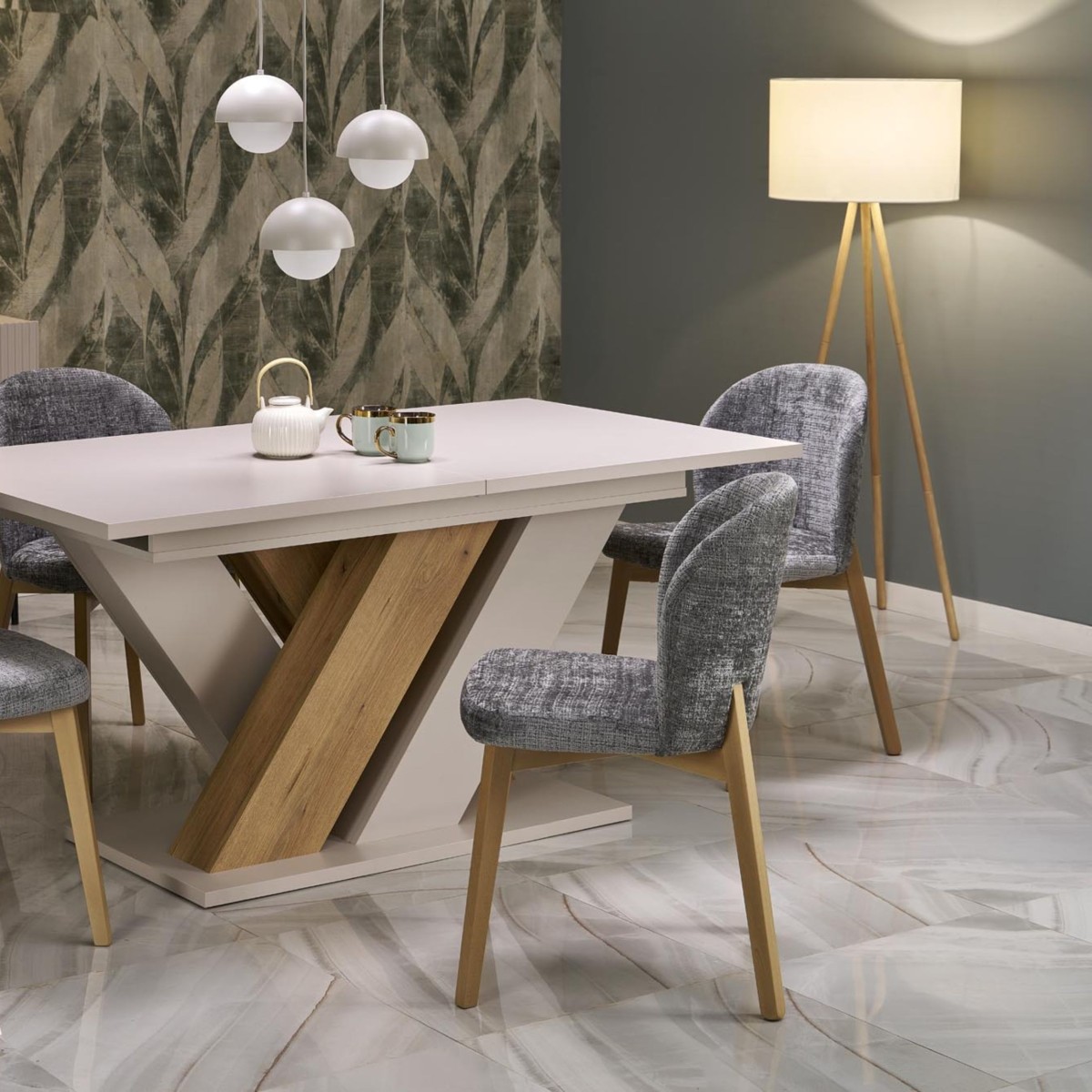 Lampa wisząca TK-Lighting BONO TKL10206  Lampa sufitowa kolor - biały styl Nowoczesny  Skandynawski