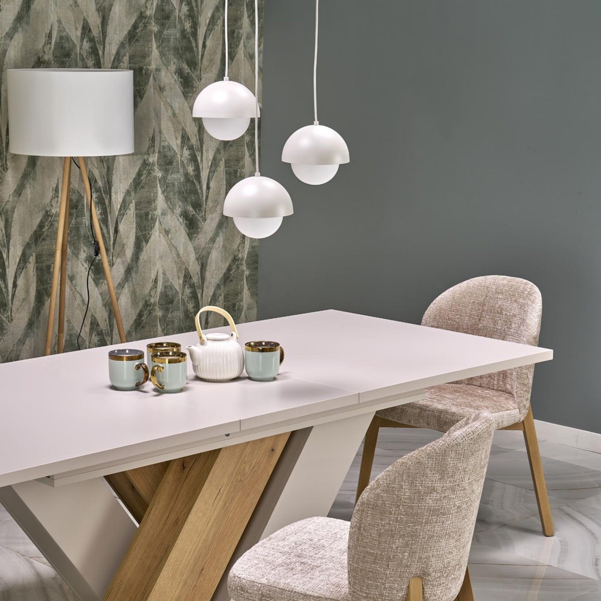 Lampa wisząca TK-Lighting BONO TKL10206  Lampa sufitowa kolor - biały styl Nowoczesny  Skandynawski