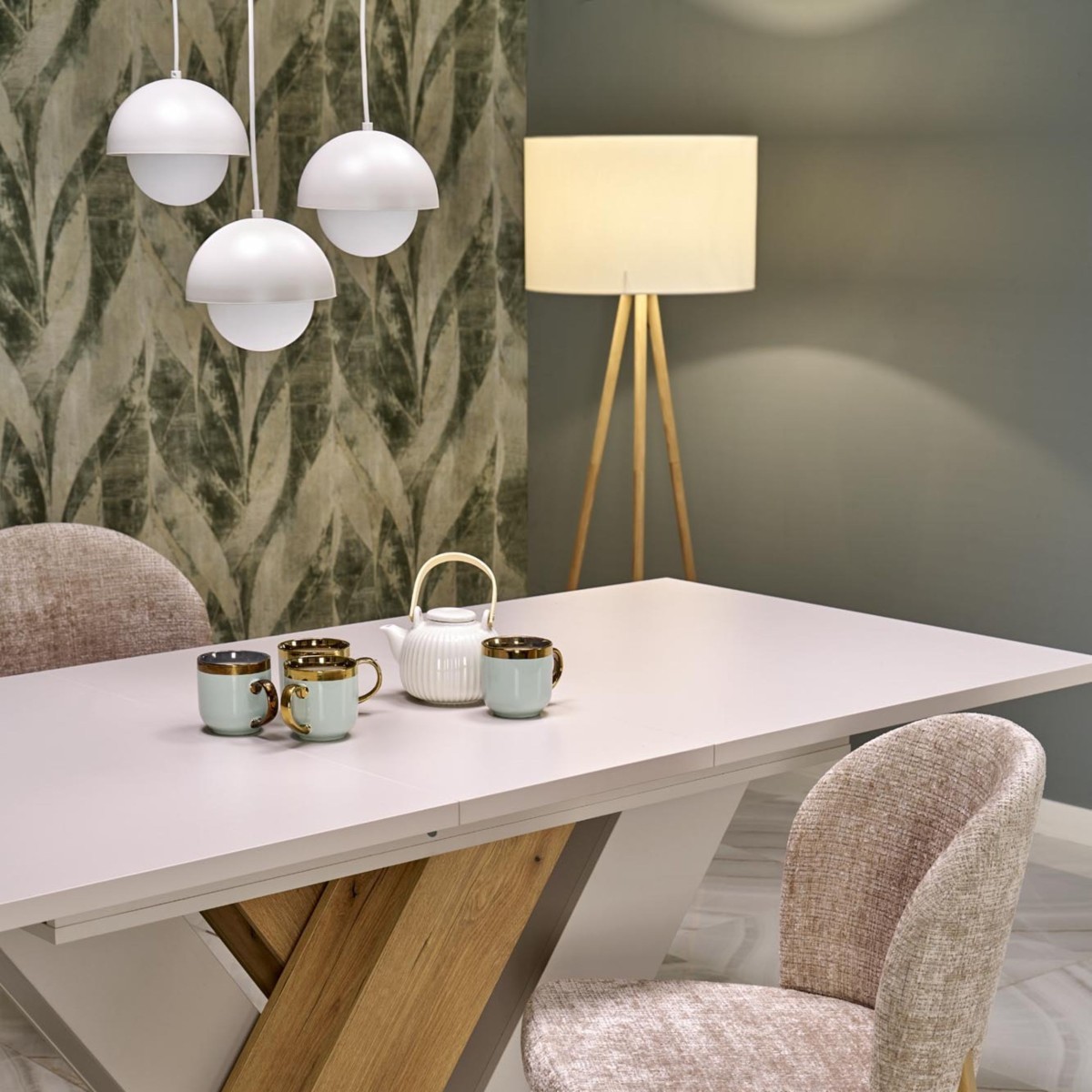 Lampa wisząca TK-Lighting BONO TKL10206  Lampa sufitowa kolor - biały styl Nowoczesny  Skandynawski