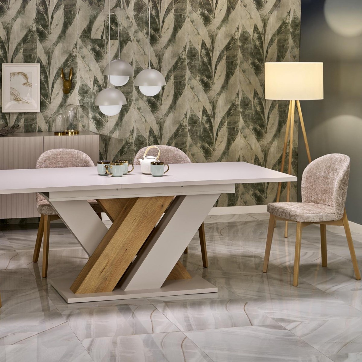 Lampa wisząca TK-Lighting BONO TKL10206  Lampa sufitowa kolor - biały styl Nowoczesny  Skandynawski