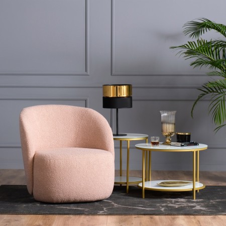 Lampka nocna TK-Lighting HILTON TKL16051 kolor - czarny - złoty styl Nowoczesny  Loftowy