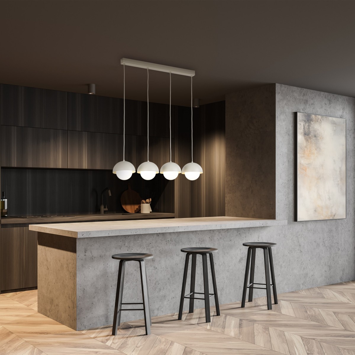 Lampa wisząca TK-Lighting BONO TKL10213  Lampa sufitowa kolor - biały styl Nowoczesny  Skandynawski