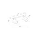 Lampa sufitowa TK-Lighting LIVIA TKL10233  Lampa ścienna kolor - orzech styl Nowoczesny