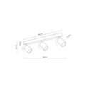 Lampa sufitowa TK-Lighting LIVIA TKL10234  Lampa ścienna kolor - różowy styl Nowoczesny
