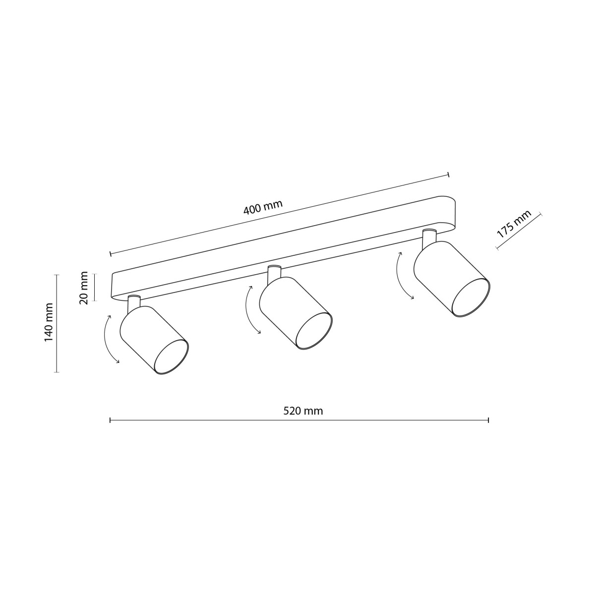 Lampa sufitowa TK-Lighting LIVIA TKL10238  Lampa ścienna kolor - niebieski styl Nowoczesny
