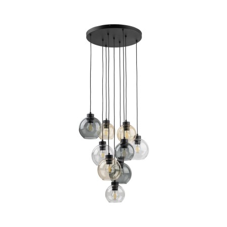 Lampa wisząca TK-Lighting CUBUS TKL10247  Lampa sufitowa kolor - czarny - transparentny styl Nowoczesny  Glamour