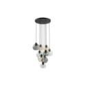 Lampa wisząca TK-Lighting CUBUS TKL10247  Lampa sufitowa kolor - czarny - transparentny styl Nowoczesny  Glamour
