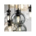 Lampa wisząca TK-Lighting CUBUS TKL10247  Lampa sufitowa kolor - czarny - transparentny styl Nowoczesny  Glamour