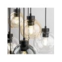 Lampa wisząca TK-Lighting CUBUS TKL10247  Lampa sufitowa kolor - czarny - transparentny styl Nowoczesny  Glamour