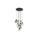 Lampa wisząca TK-Lighting CUBUS TKL10247  Lampa sufitowa kolor - czarny - transparentny styl Nowoczesny  Glamour
