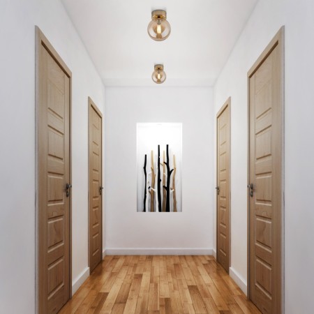 Lampa sufitowa TK-Lighting ESTERA TKL10257  Lampa ścienna kolor - złoty - bursztynowy styl Nowoczesny  Klasyczny