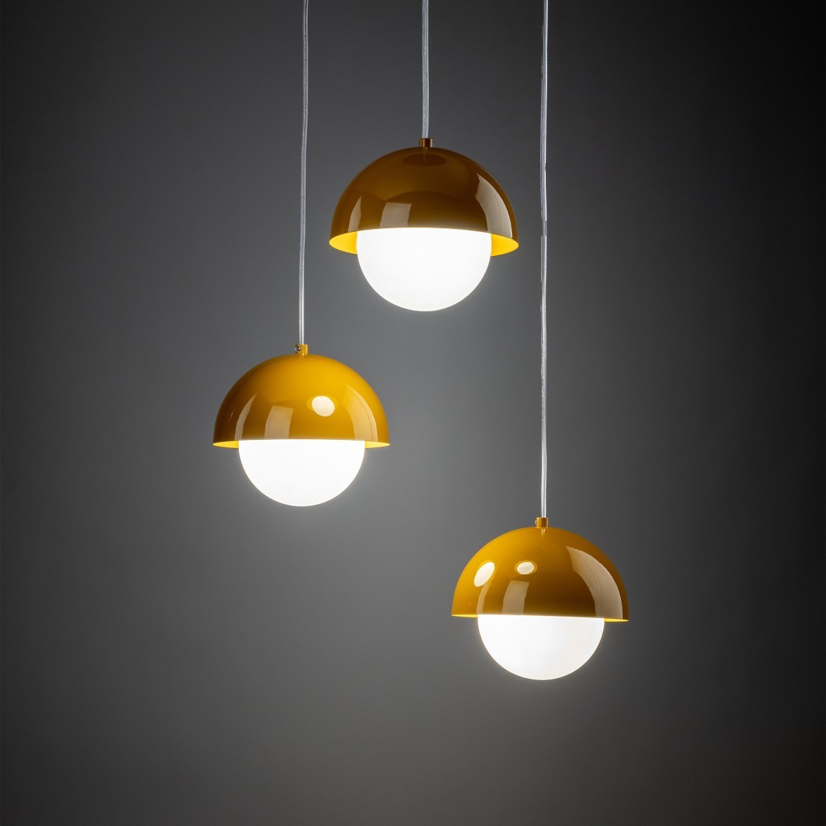 Lampa wisząca TK-Lighting BONO TKL10266  Lampa sufitowa kolor - ochra - biały styl Nowoczesny  Skandynawski