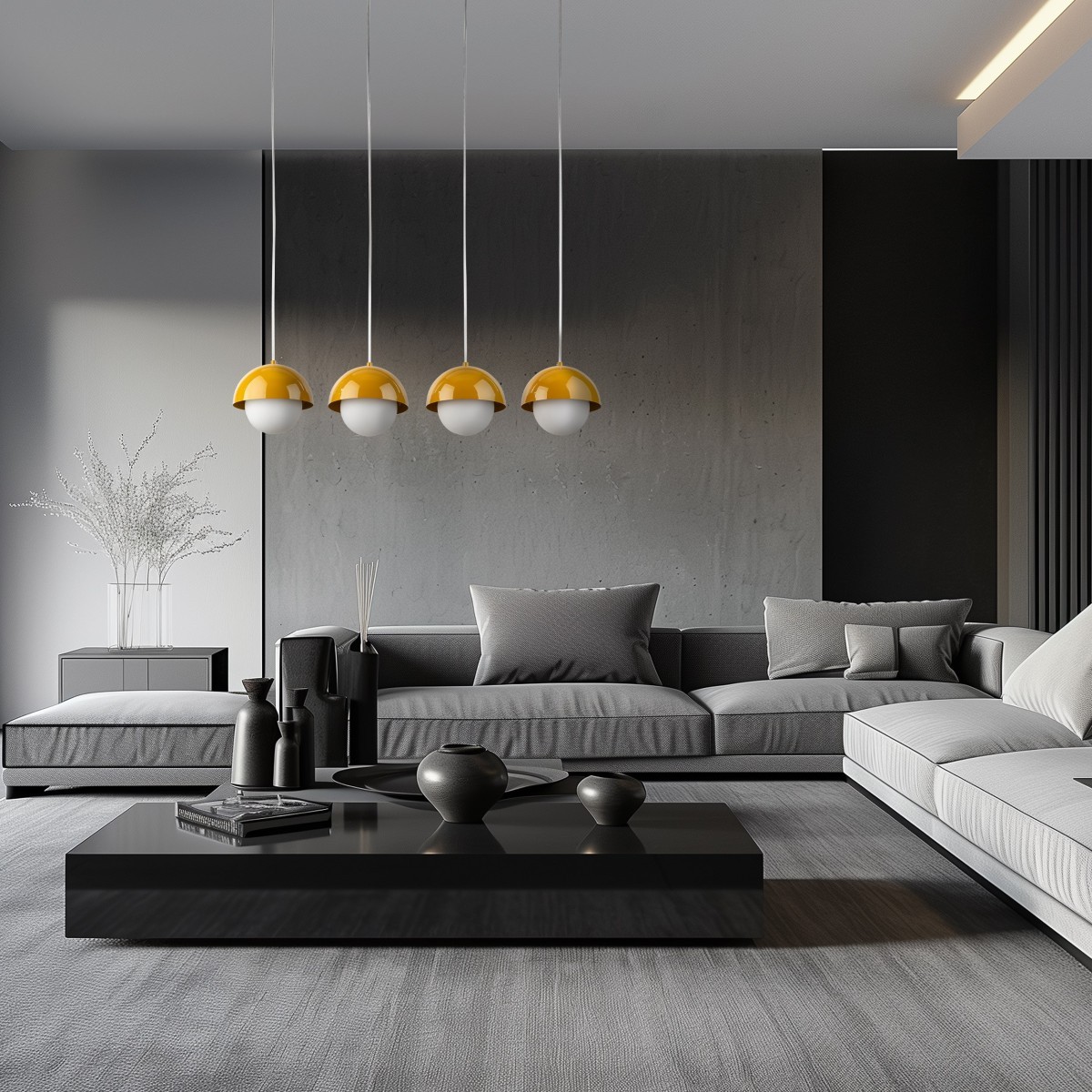 Lampa wisząca TK-Lighting BONO TKL10267  Lampa sufitowa kolor - ochra - biały styl Nowoczesny  Skandynawski