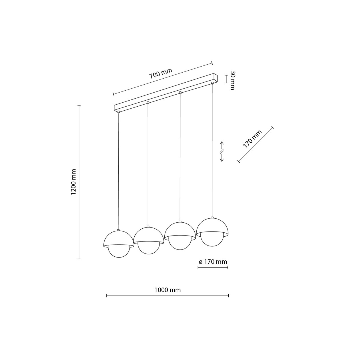 Lampa wisząca TK-Lighting BONO TKL10267  Lampa sufitowa kolor - ochra - biały styl Nowoczesny  Skandynawski