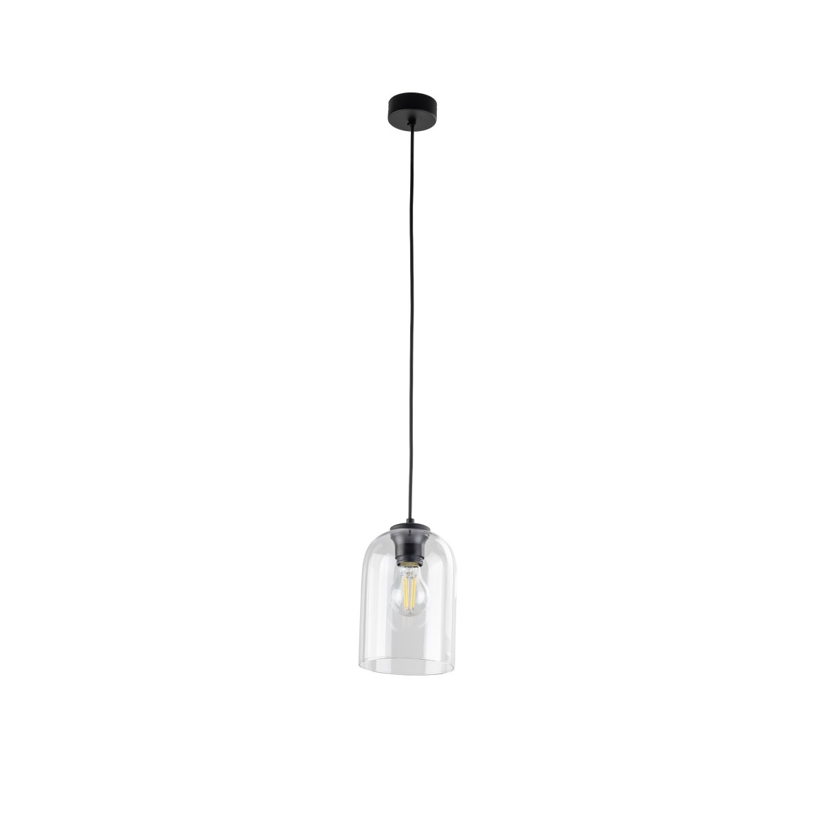 Lampa wisząca TK-Lighting MOLLY TKL10300  Lampa sufitowa kolor - czarny - transparentny styl Nowoczesny  Loftowy