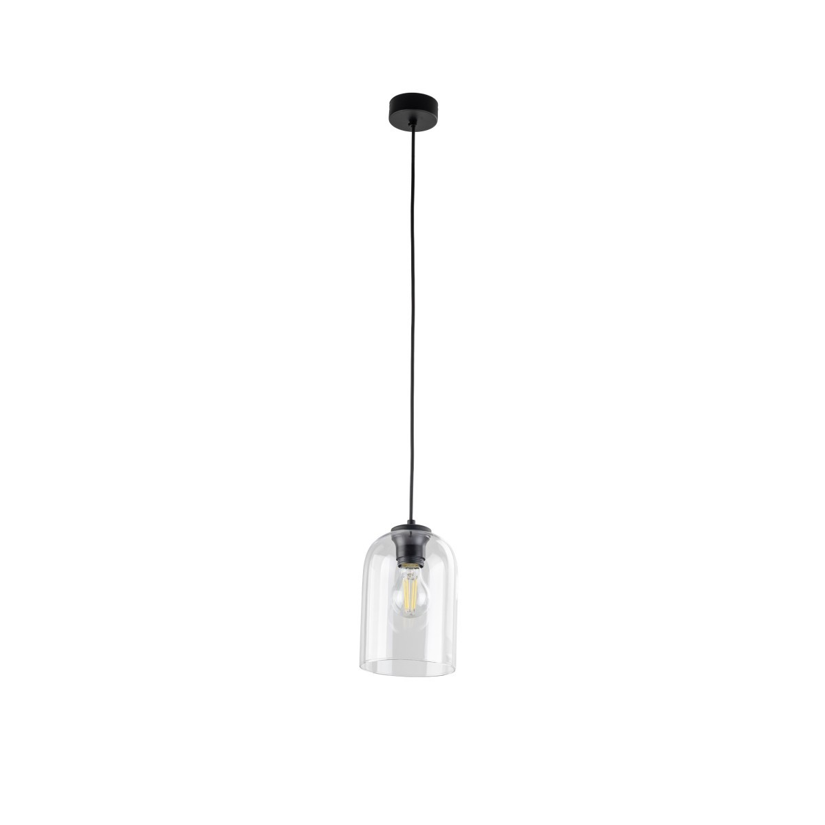 Lampa wisząca TK-Lighting MOLLY TKL10300  Lampa sufitowa kolor - czarny - transparentny styl Nowoczesny  Loftowy