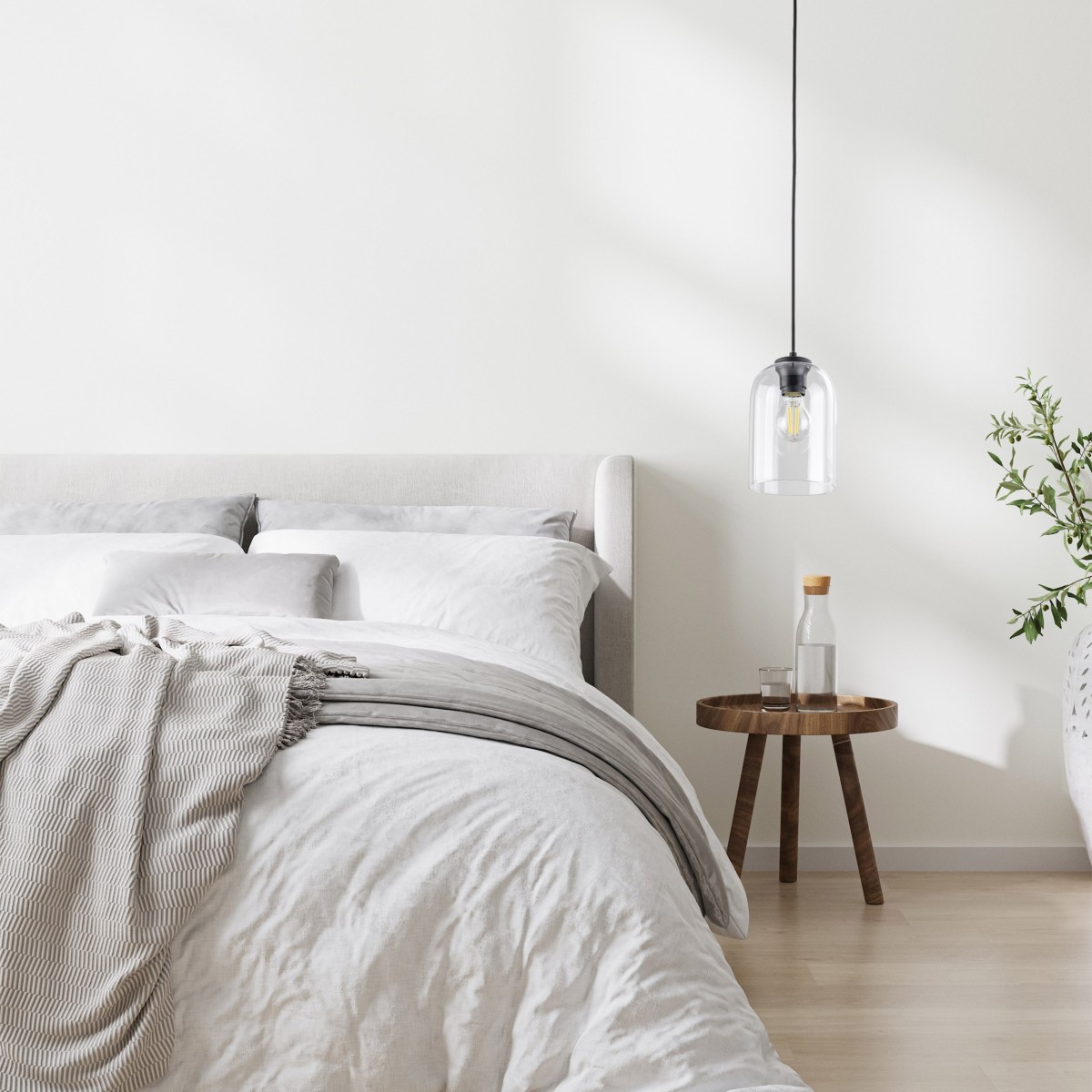 Lampa wisząca TK-Lighting MOLLY TKL10300  Lampa sufitowa kolor - czarny - transparentny styl Nowoczesny  Loftowy