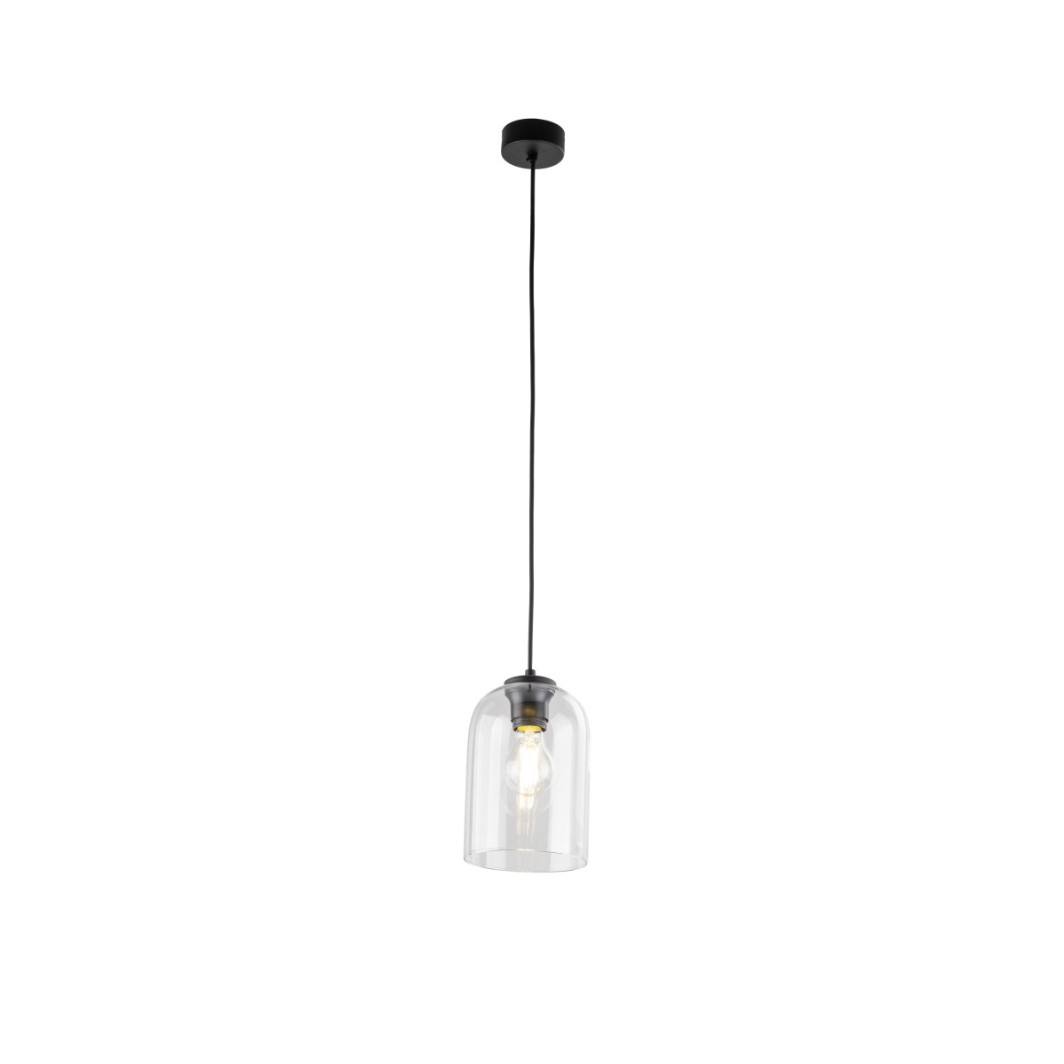 Lampa wisząca TK-Lighting MOLLY TKL10300  Lampa sufitowa kolor - czarny - transparentny styl Nowoczesny  Loftowy