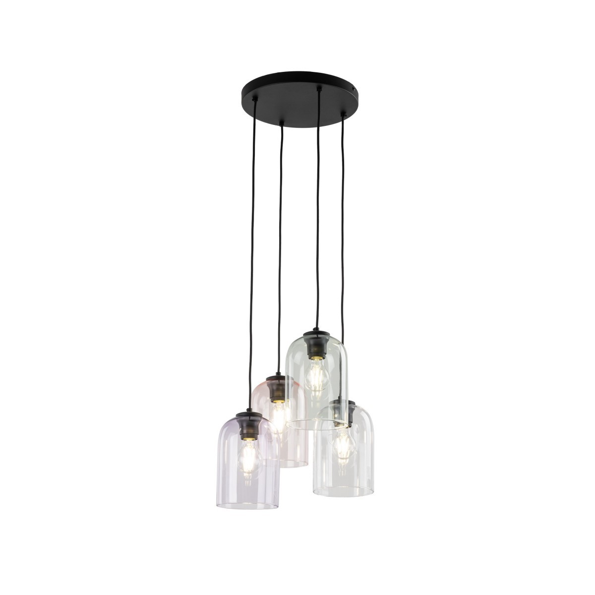 Lampa wisząca TK-Lighting MOLLY TKL10301 kolor - czarny - transparentny styl Nowoczesny  Glamour