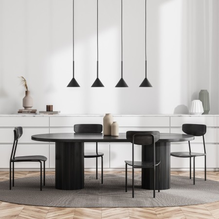 Lampa wisząca TK-Lighting CONO TKL10305  Lampa sufitowa kolor - czarny styl Nowoczesny  Loftowy