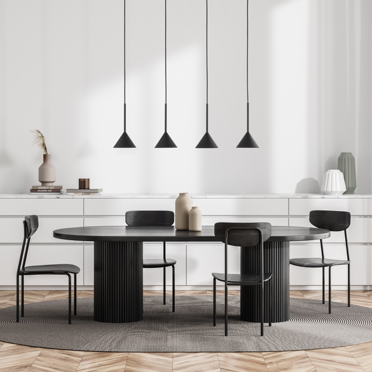 Lampa wisząca TK-Lighting CONO TKL10305  Lampa sufitowa kolor - czarny styl Nowoczesny  Loftowy