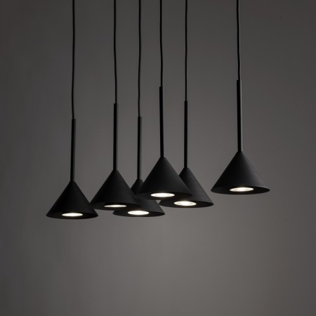 Lampa wisząca TK-Lighting CONO TKL10306  Lampa sufitowa kolor - czarny styl Nowoczesny  Loftowy