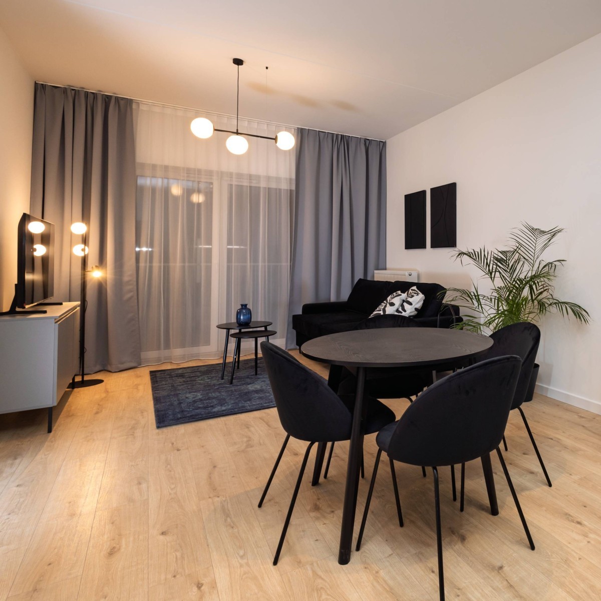 Lampa podłogowa TK-Lighting VOX TKL16063 kolor - czarny - biały styl Nowoczesny  Loftowy