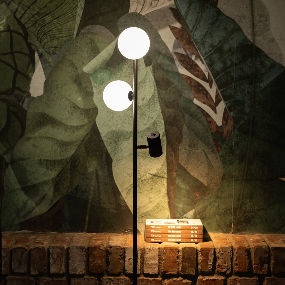 Lampa podłogowa TK-Lighting VOX TKL16063 kolor - czarny - biały styl Nowoczesny  Loftowy