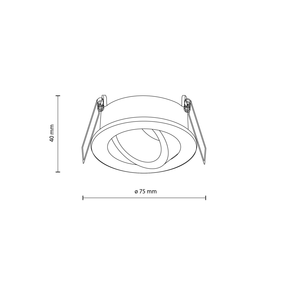 Lampa sufitowa TK-Lighting AURA TKL10572 kolor - biały - transparentny styl Nowoczesny