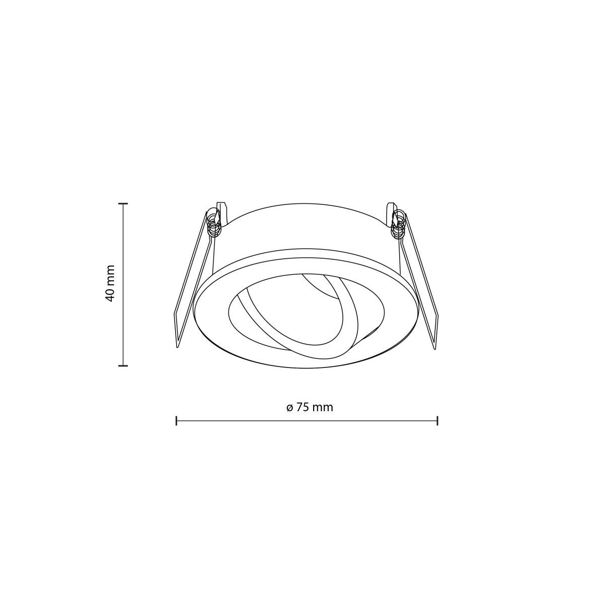 Lampa sufitowa TK-Lighting AURA TKL10572 kolor - biały - transparentny styl Nowoczesny