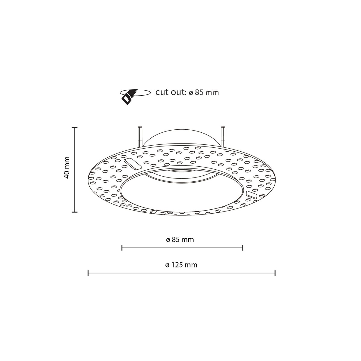 Lampa sufitowa TK-Lighting FIRA TKL10573 kolor - czarny styl Nowoczesny